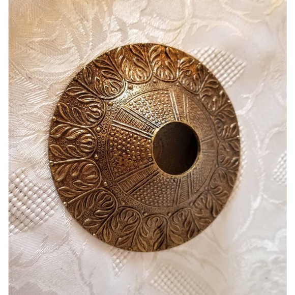 1950s Spanish Decorative Brass 5 Light Chandelier - Picture 9 of 10